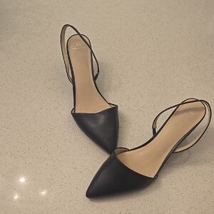 Halston Heritage Black Women's Slingback Shoes